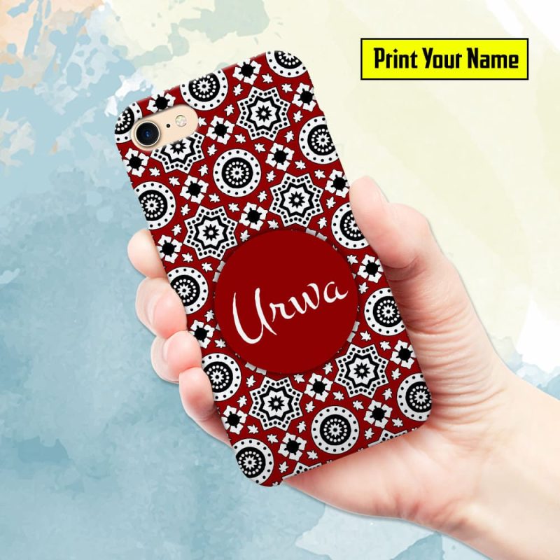 Ajrak - Print Your Name Mobile Cover - Design #006